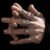 7 Pieces Chunky Heavy Metal Hip Hop Street Style Alloy Ring Set For Men