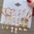 9 Pair Fashion Earrings Set For Women