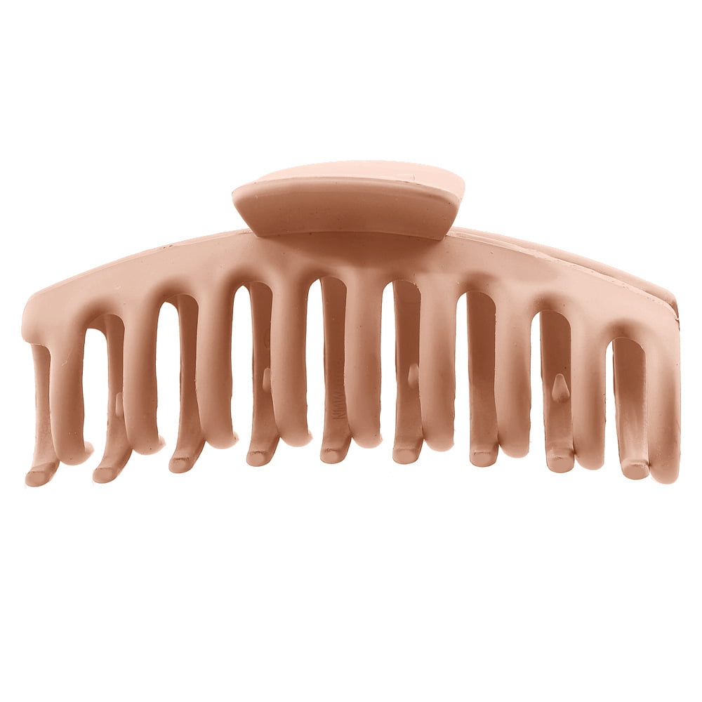 1 Piece Blush Pink Matte Big Size Hair Claw Clip For Women - Image 3