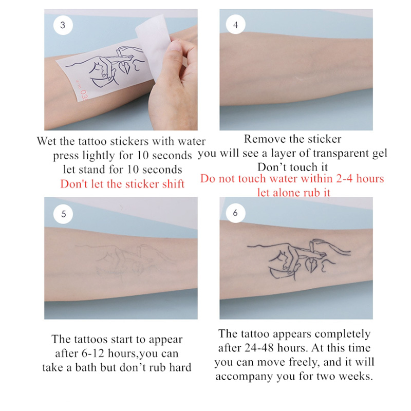 Natural Plant Color Temporary Juice Tattoo Sticker- 89 Pcs - Image 2