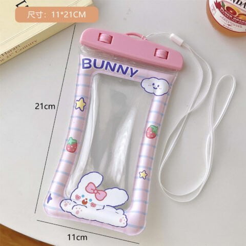 Kawai Waterproof Pouch Transparent Mobile Phone Touch Screen Cute Cartoon Air Bag