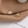 Cute Acrylic Cloud Aircraft Earrings Trend Funny Asymmetrical Airplane Stud Earrings Cloud Airplane Travel Earring
