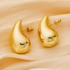 Korean Drop-shaped Earring Simple and Fashionable Gold Earrings for Women