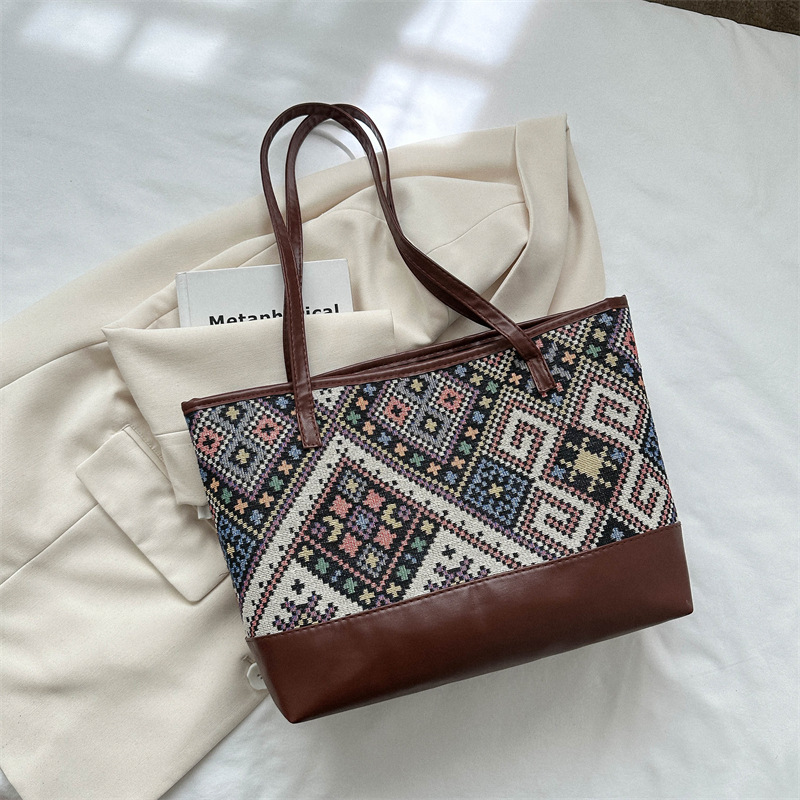 Cute Ethnic Style Casual Shoulder Tote Bag for Women