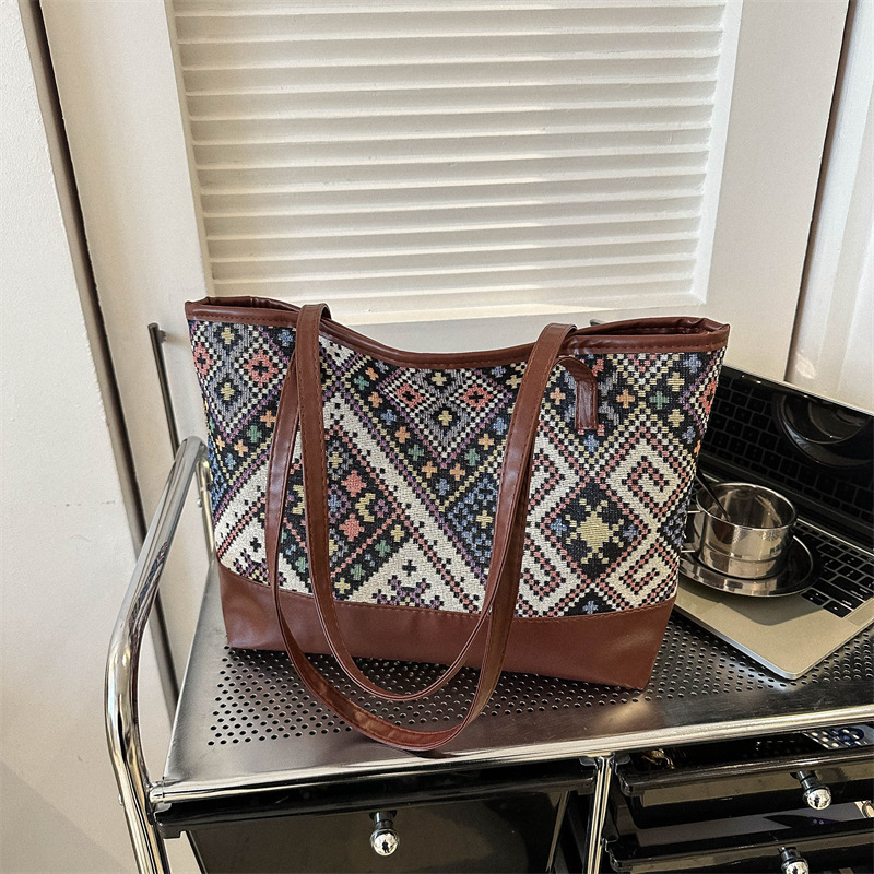 Cute Ethnic Style Casual Shoulder Tote Bag for Women - Image 2