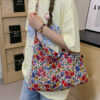 Large Capacity Fashion Casual Gentle Floral Shoulder Bag