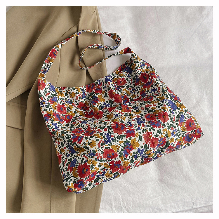 Large Capacity Fashion Casual Gentle Floral Shoulder Bag - Image 2