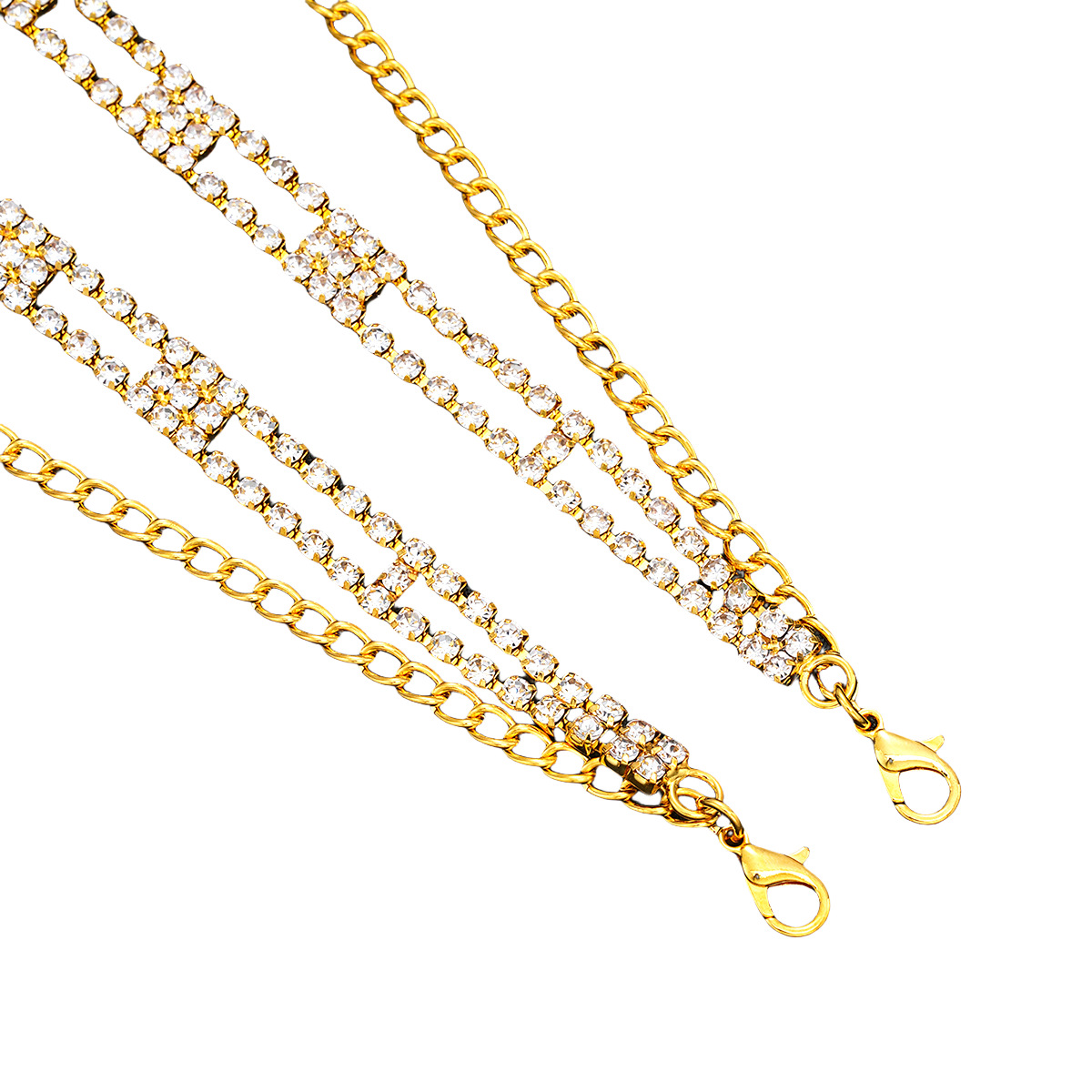 Zircon Rhinestone Bra Strap Chain Creative Light Luxury Clothing Accessories - Image 4
