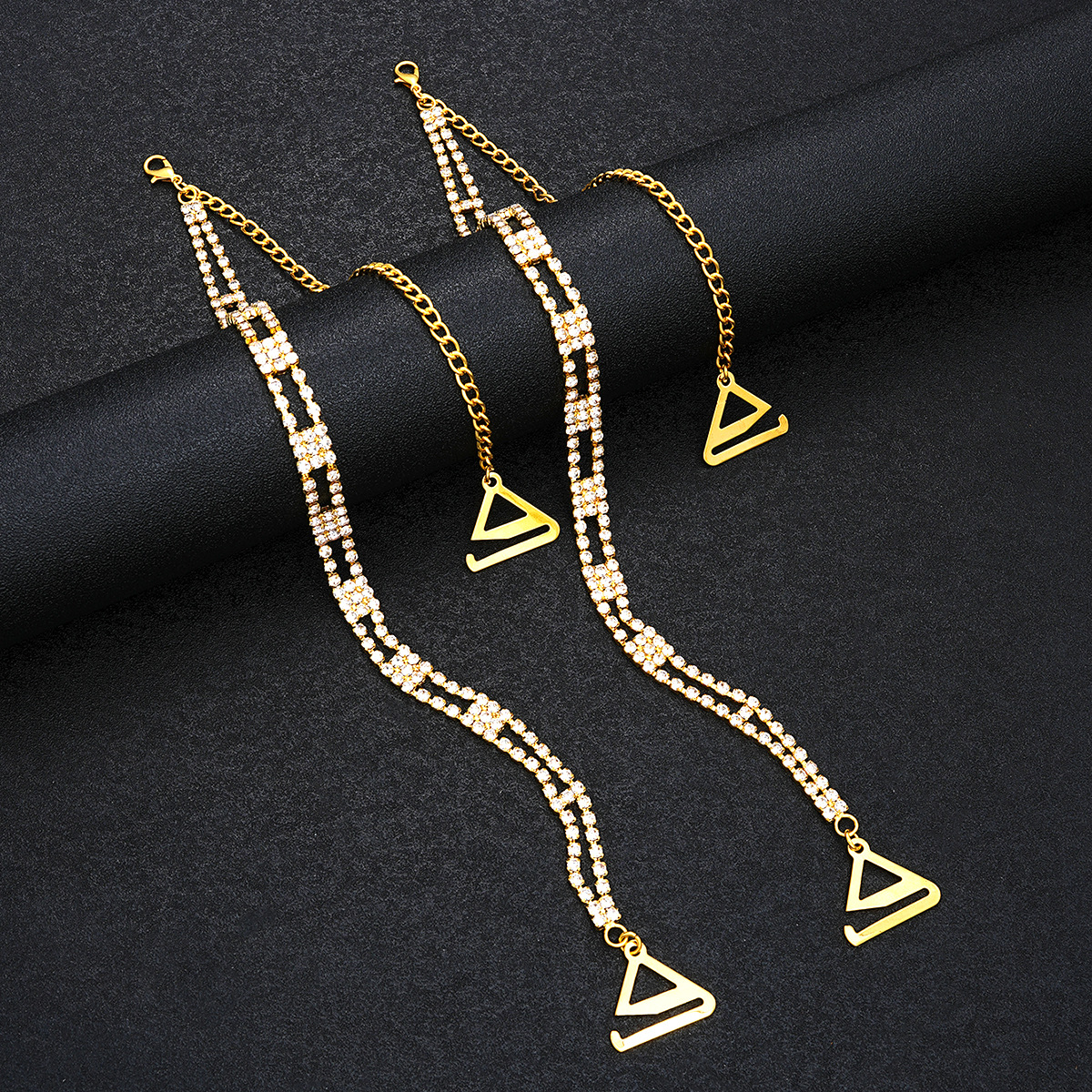 Zircon Rhinestone Bra Strap Chain Creative Light Luxury Clothing Accessories - Image 2