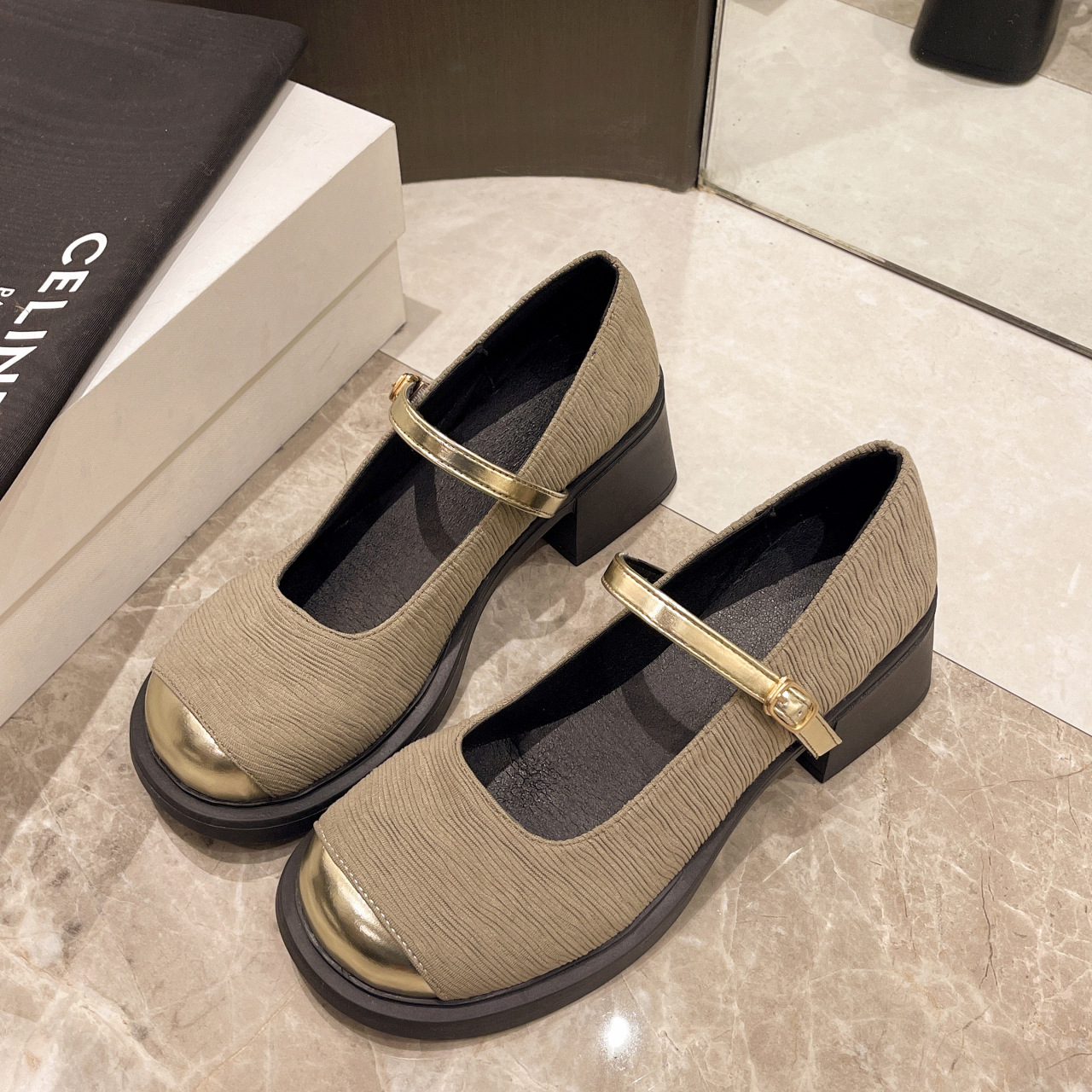 New Thick Heel Fairy Fashionable and Comfortable Shoes - Image 2