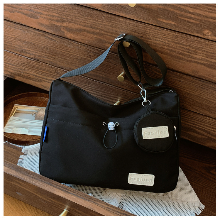 Canvas Simple Large Capacity Two-piece Set Bag