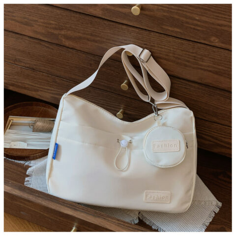 Canvas Simple Large Capacity Two-piece Set Bag
