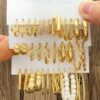 Everyday Wear Unique and Fashionable 17 Pairs Hoop Earrings Set
